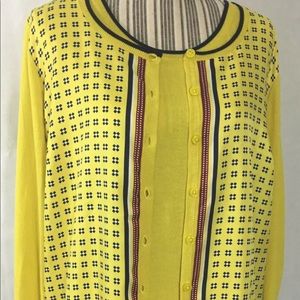 Talbots Yellow Cardigan and Matching Shell (A2013)